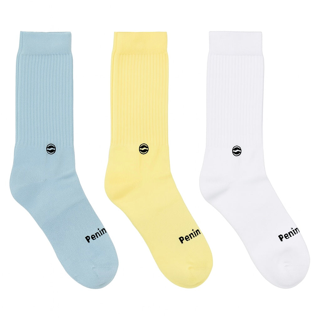 Multi Color Crew Socks 3 Pack